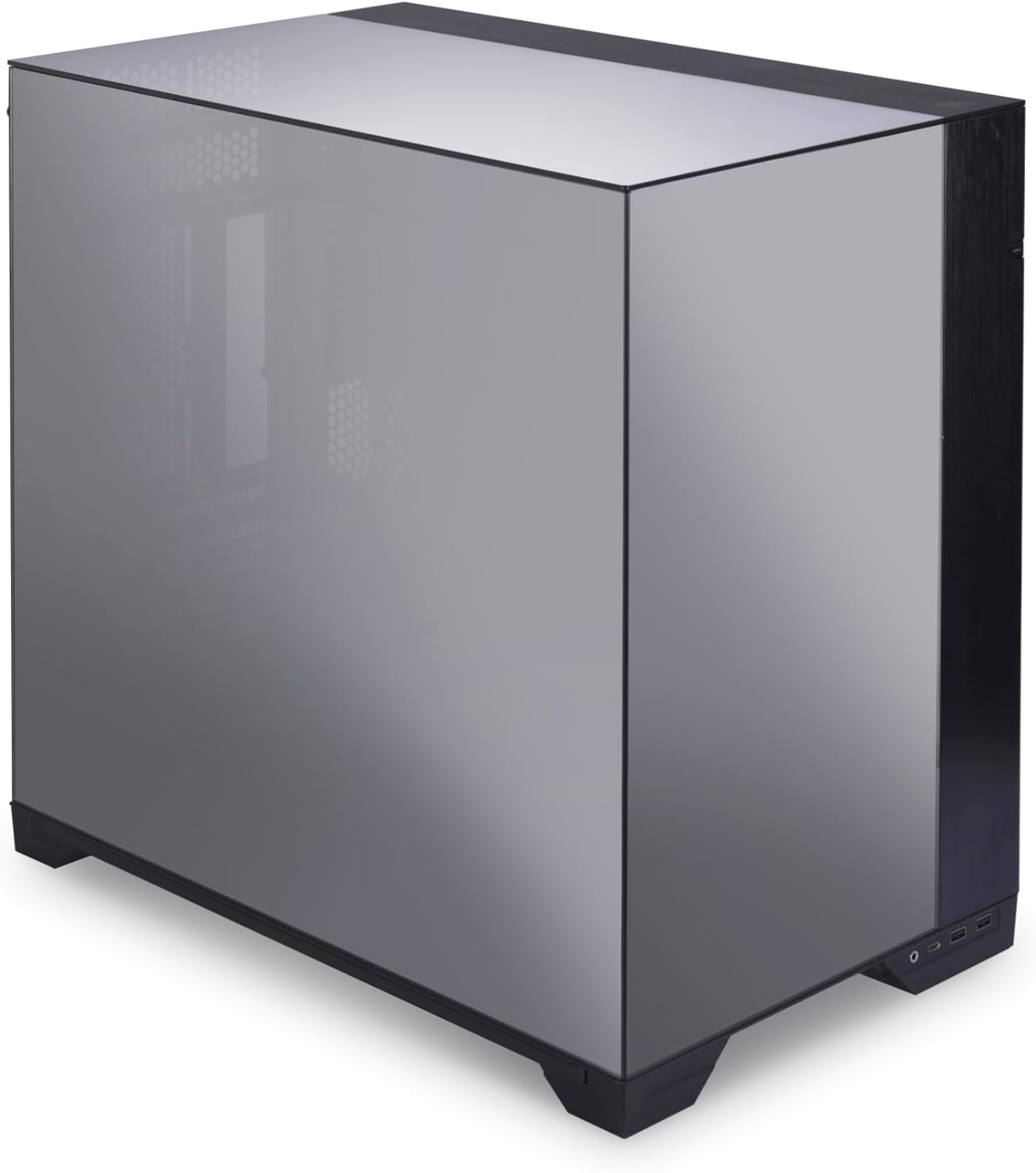 Lian Li O11 Vision -Three Sided Tempered Glass Panels  - Dual-Chamber ATX Mid Tower (Chrome) GAMING CASE Lian Li O11 Vision -Three Sided Tempered Glass Panels  - Dual-Chamber ATX Mid Tower (Chrome) GAMING CASE